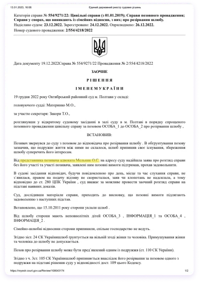 Розлучення онлайн, фотографія