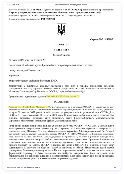 Розлучення онлайн, фотографія
