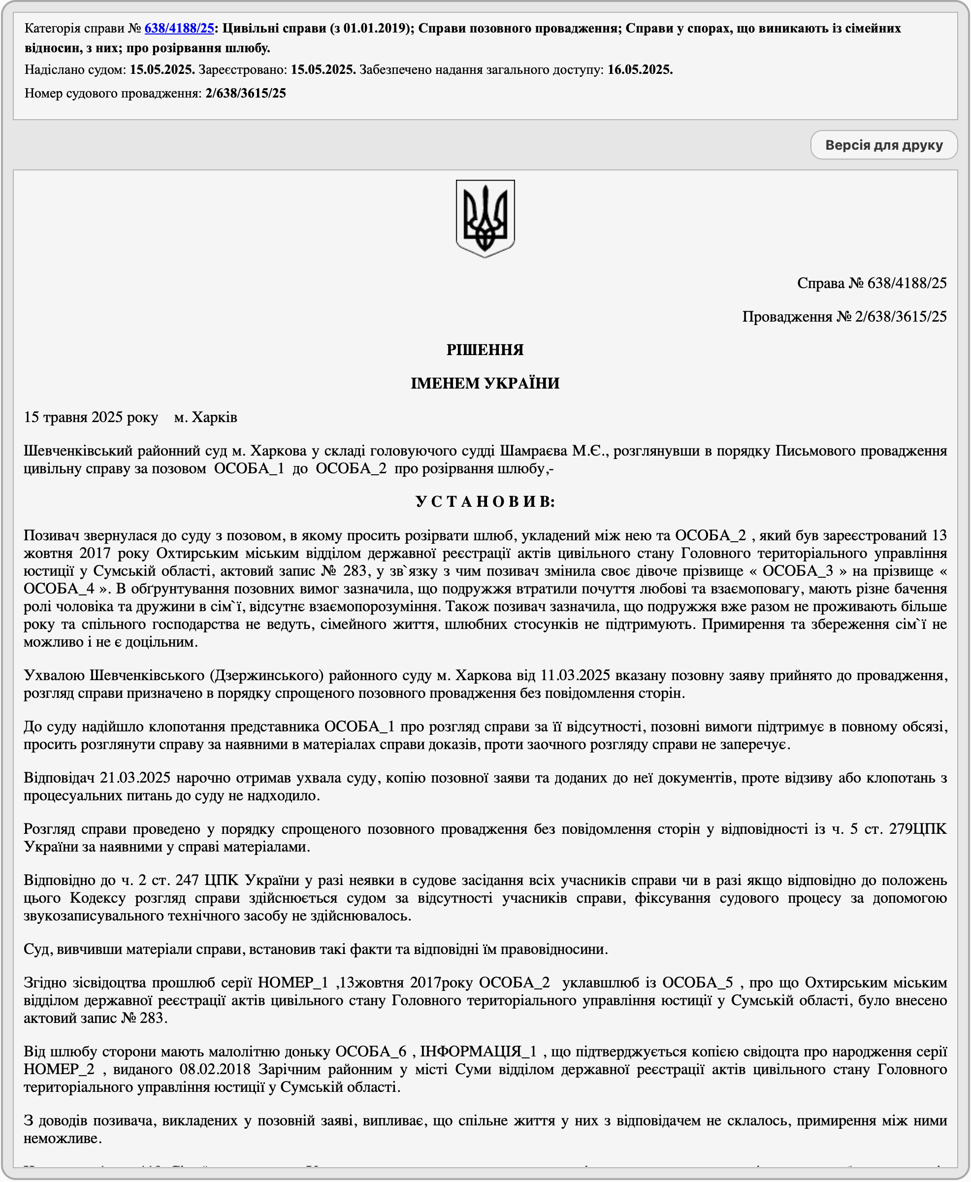 Решение от 15.05.2025